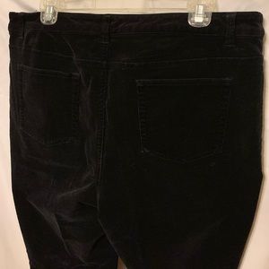 Charter Club Pant Shop Black Corduroys, Size 12
